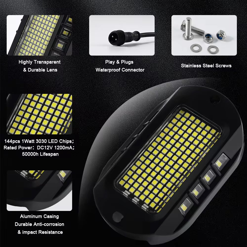 144 Led Rock Light Kit